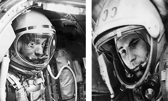 Alan Shepard et Youri Gagarin