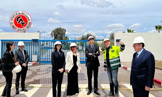 Alessandro Prunas visite la CAT dans la ZI Saint Gobain