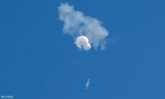 Destruction du ballon chinois