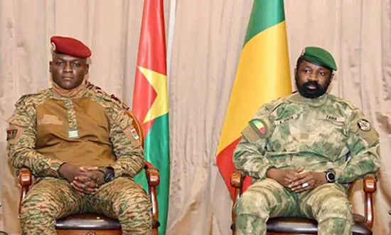 Ibrahim Traore et Assimi Goita