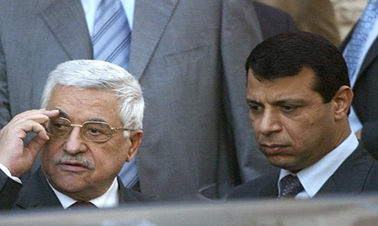 Mahmoud Abbas et Mohamed Dahlan