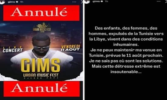 Maitre Gims annule un concert