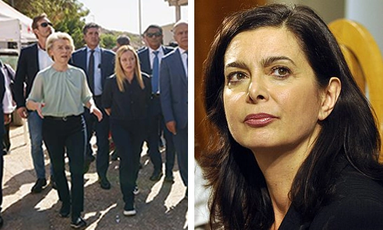 Vanderlayen et Meloni a Lampedusa