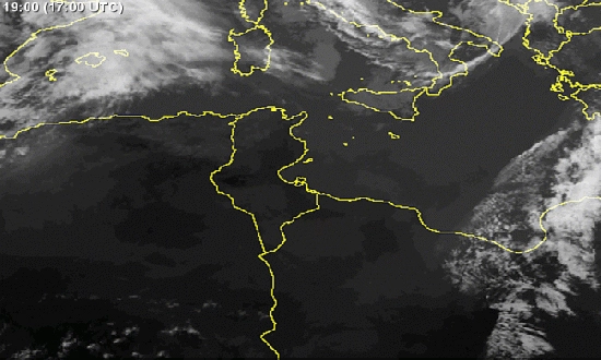 image satellite Tunisie