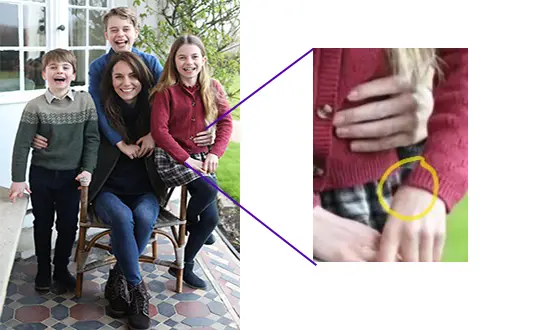 photo truquee de Kate Middleton