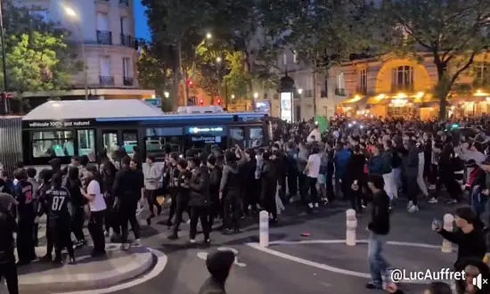 violence apres le match PSG Arsenal